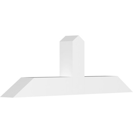 Ekena Millwork Portland Architectural Grade PVC Gable Bracket, 60"W x 20"H x 6"D x 6"F, 8/12 Pitch GBP060X20X0606POR00